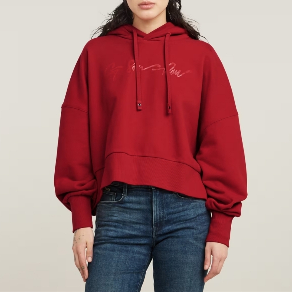 NWT| G-Script Oversized Hooded Sweatshirt XS